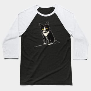 Catzilla Cat Roars Baseball T-Shirt